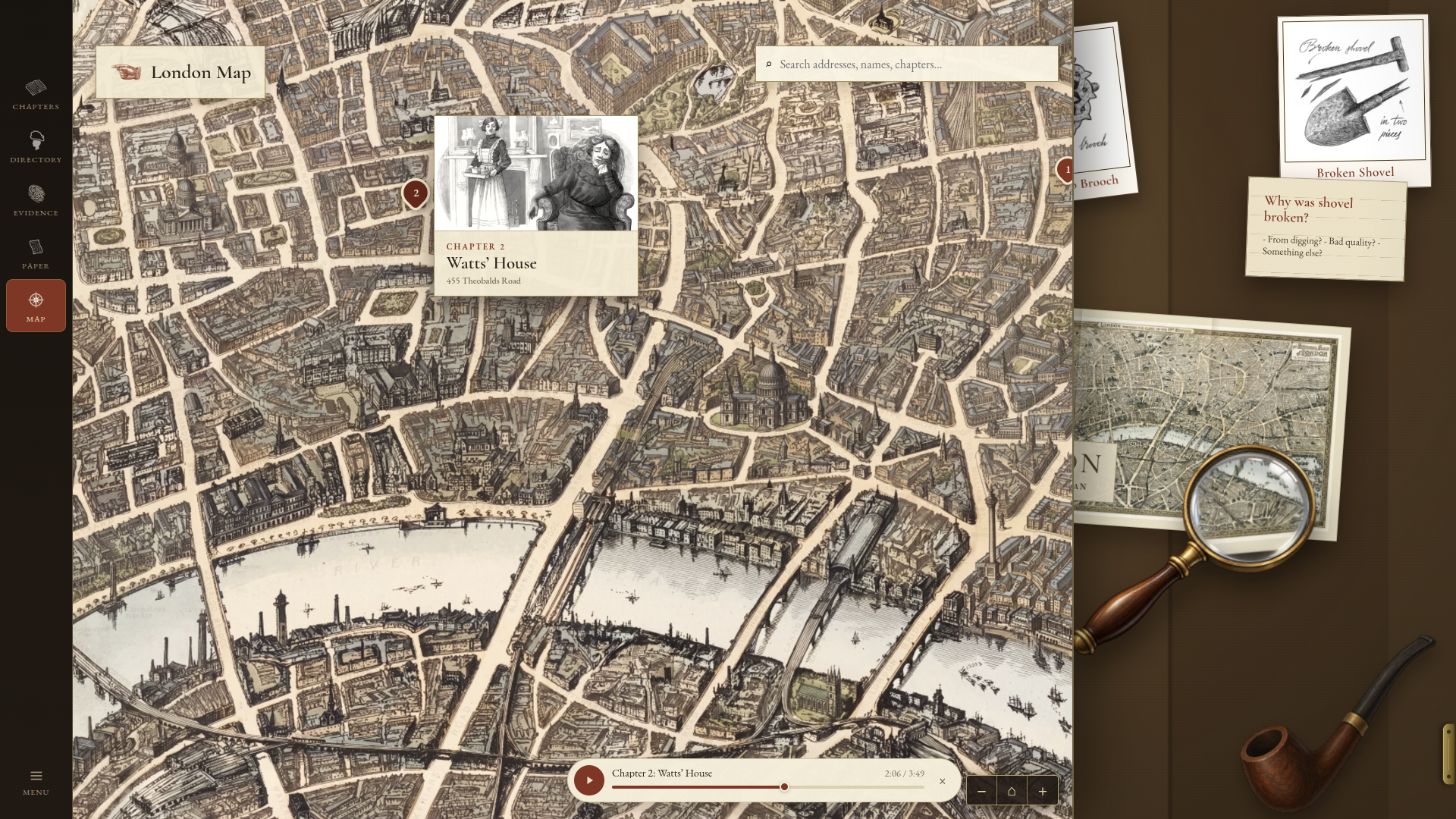The map of London